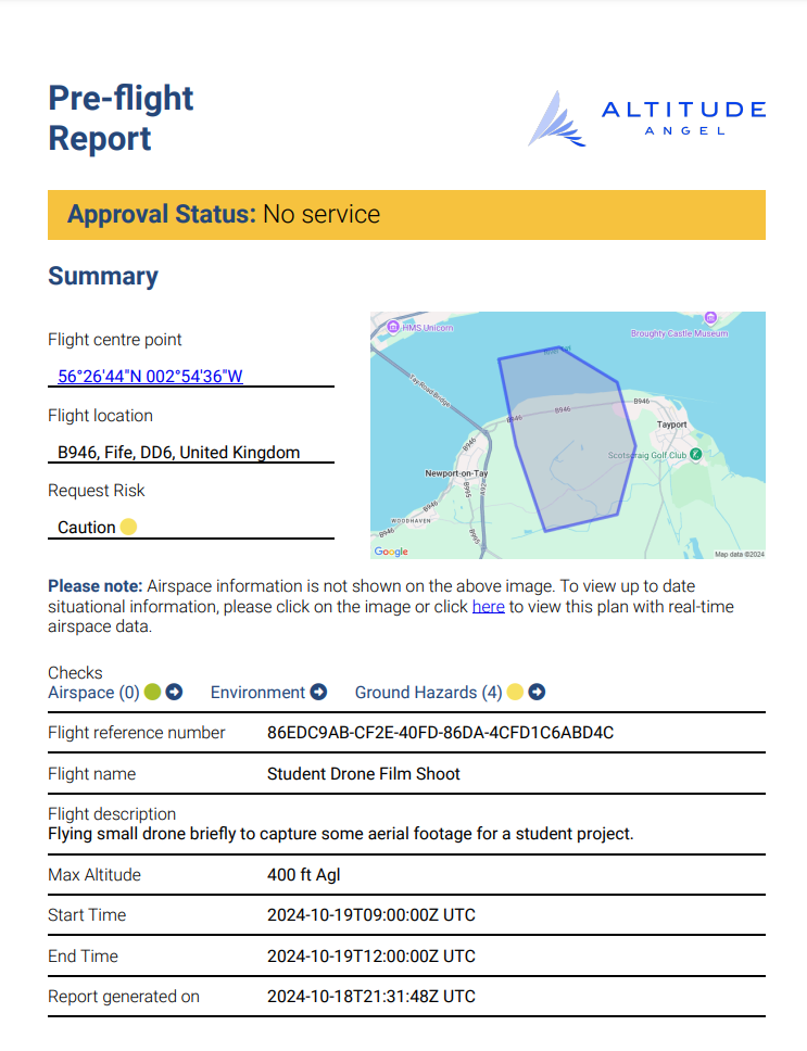 altitude angel flight report